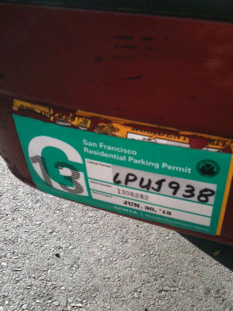 G permit & license plate number.JPG